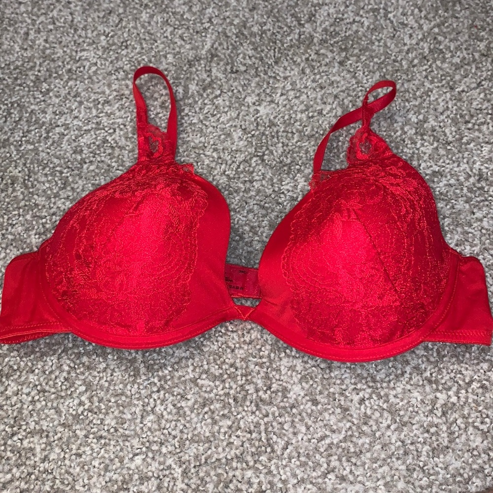 Red Lace Bra
